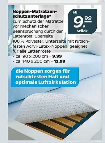 NETTO Noppen-matratzenschutzunterlage Angebot