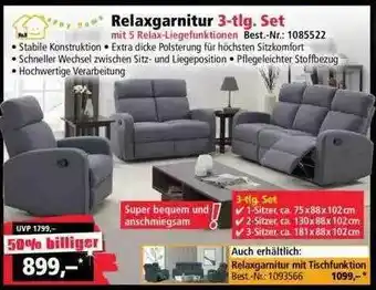 Norma24 Happy Home Relaxgarnitur Angebot