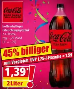 Norma Coca-Cola koffeinhaltiges Erfrischungsgetränk Angebot