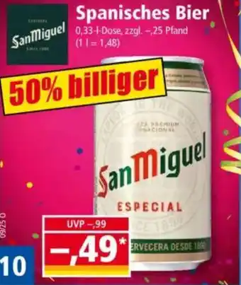 Norma SanMiguel Spanisches Bier Angebot