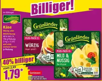 Norma Käse Würzig oder Mild & Nussig Angebot