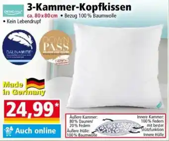 Norma ORTHO-VILL 3-Kammer-Kopfkissen Angebot