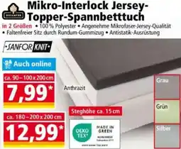 Norma DREAMTEX Mikro-Interlock Jersey- Topper-Spannbetttuch Angebot