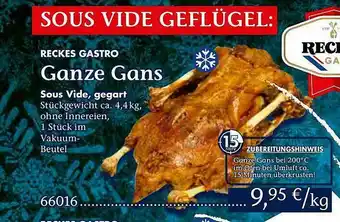 Recke Fleischwaren Reckes Gastro Ganze Gans Angebot