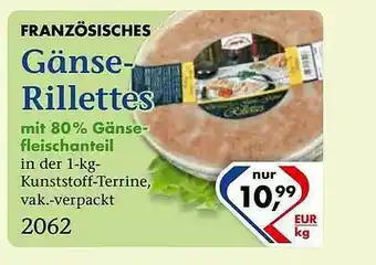 Recke Fleischwaren Französisches Gänse-rillettes Mit 80% Gänsefleischanteil Angebot