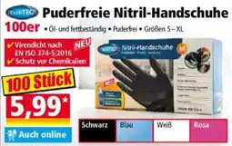 Norma Puderfreie Nitril-Handschuhe Angebot