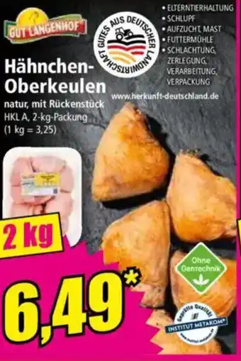 Norma GUT LANGENHOF Hähnchen- Oberkeulen Angebot