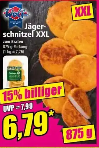 Norma Wolf Jäger- schnitzel XXL Angebot