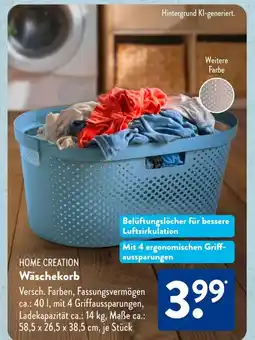 Aldi Süd HOME CREATION Wäschekorb Angebot