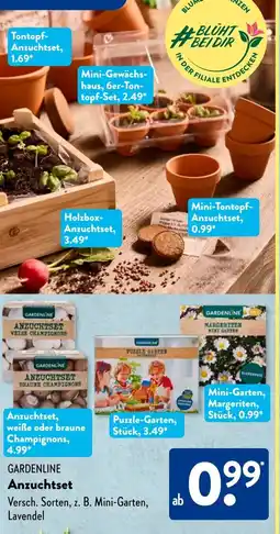 Aldi Süd GARDENLINE Anzuchtset Angebot