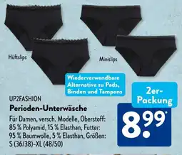 Aldi Süd UP2FASHION Perioden-Unterwäsche Angebot