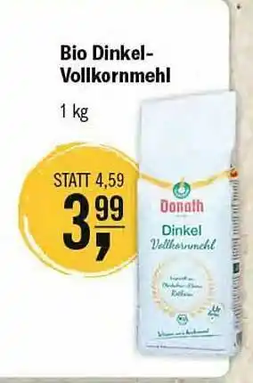 Reformhaus Bacher Bio Dinkel-vollkornmehl Angebot