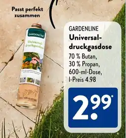 Aldi Süd GARDENLINE Universal- druckgasdose Angebot