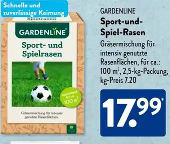 Aldi Süd GARDENLINE Sport-und- Spiel-Rasen Angebot