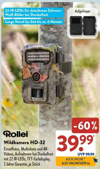 Aldi Süd Rollei Wildkamera HD-32 Angebot