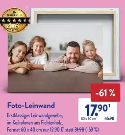 Aldi Süd Foto-Leinwand Angebot