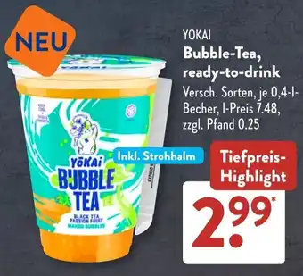 Aldi Süd YOKAI Bubble-Tea, ready-to-drink Angebot