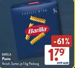 Aldi Süd Barilla Pasta Angebot