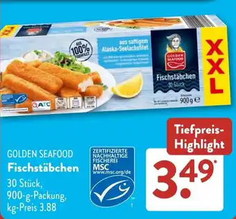 Aldi Süd GOLDEN SEAFOOD Fischstäbchen Angebot