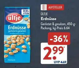 Aldi Süd ÜLTJE Erdnüsse Angebot