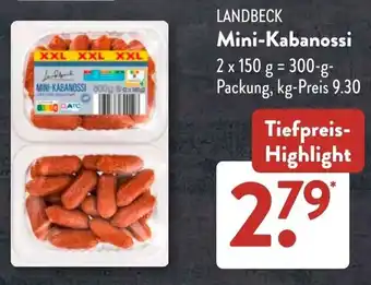 Aldi Süd LANDBECK Mini-Kabanossi Angebot