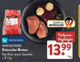 Aldi Süd MEINE METZGEREI Entrecôte-Braten Angebot