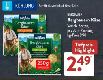 Aldi Süd BERGADER Bergbauern Käse Angebot