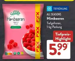 Aldi Süd ALL SEASONS Himbeeren Angebot