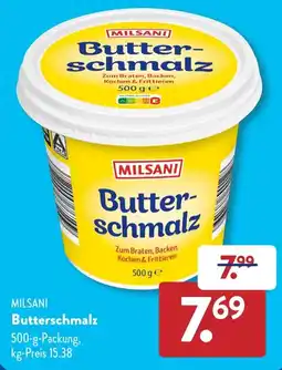 Aldi Süd MILSANI Butter- schmalz Angebot