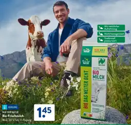 Aldi Süd NUR NUR NATUR Bio-Frischmilch Angebot