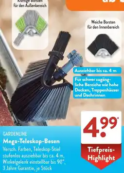 Aldi Süd GARDENLINE Mega-Teleskop-Besen Angebot