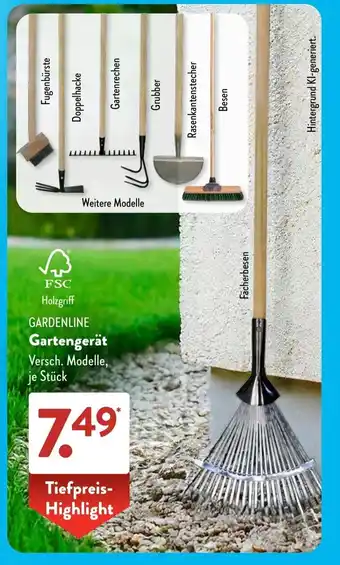 Aldi Süd GARDENLINE Gartengerät Angebot