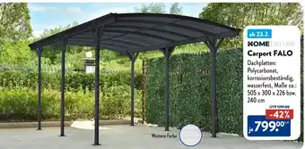 Aldi Süd HOME DELUXE Carport FALO Angebot