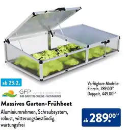 Aldi Süd GFP GARTEN & FREIZEIT-PROFI Massives Garten-Frühbeet Angebot