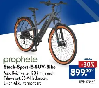 Aldi Süd prophete Stack-Sport-E-SUV-Bike Angebot