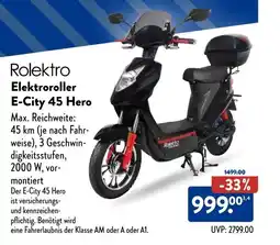 Aldi Süd Rolektro Elektroroller E-City 45 Hero Angebot