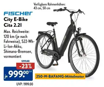 Aldi Süd fischer City E-Bike Cita 2.2 l Angebot