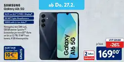 Aldi Süd SAMSUNG Galaxy A16 5G Angebot