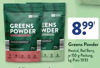 Aldi Süd Greens Powder Neutral, Red Berry Angebot