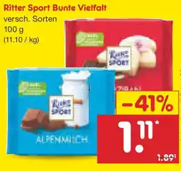 Netto Marken-Discount Ritter Sport Bunte Vielfalt Angebot