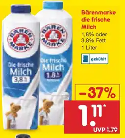 Netto Marken-Discount Bärenmarke die frische Milch Angebot