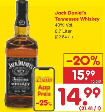 Netto Marken-Discount Jack Daniel's Tennessee Whiskey Angebot