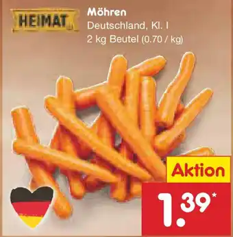 Netto Marken-Discount HEIMAT Möhren Angebot