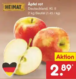 Netto Marken-Discount HEIMAT Äpfel rot Angebot