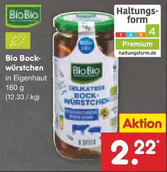 Netto Marken-Discount BloBlo Bio Bock- würstchen Angebot