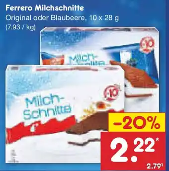 Netto Marken-Discount Ferrero Milchschnitte Angebot