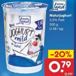 Netto Marken-Discount GUTES Land J Naturjoghurt Angebot