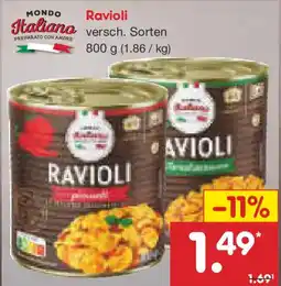 Netto Marken-Discount MONDO Italiano Ravioli Angebot