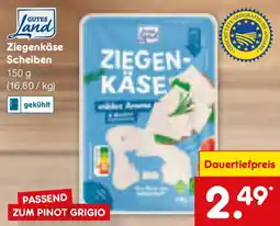 Netto Marken-Discount GUTES Land Ziegenkäse Scheiben Angebot