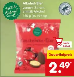 Netto Marken-Discount Fröhliche Osterzeit Alkohol-Eier Angebot